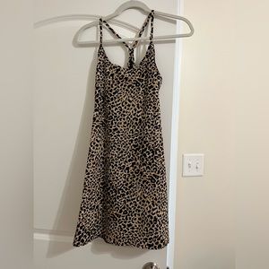 Outdoor Voices leopard exercise dress. Size M